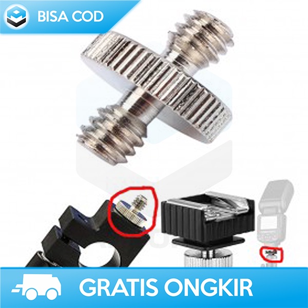 1/4 INCH CONVERTER ADAPTER BOLT UNIVERSAL RINGLIGHT CAMERA TRIPOD BOLT ...