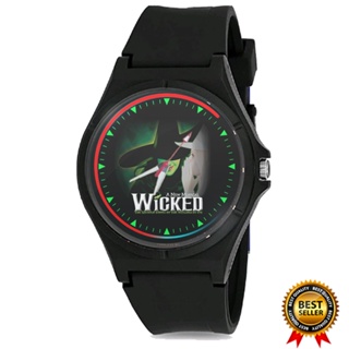 Wicked THE NEW BROADWAY MUSICAL ROUND นาฬิกาข้อมือ สําหรับผู้ชาย ผู้หญิง 02