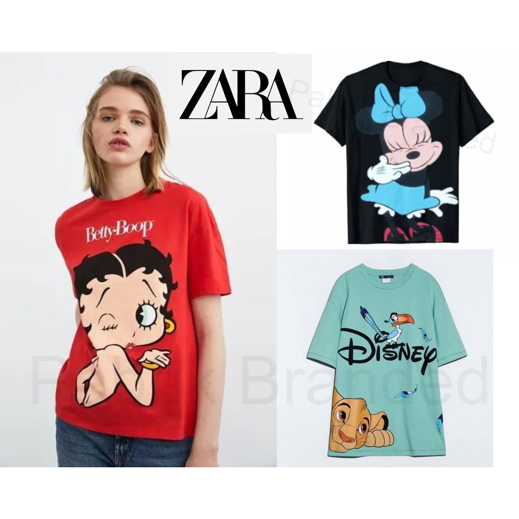 เสื้อยืด-พิมพ์ลายดิสนีย์-zara-สําหรับเด็กผู้ชาย-และผู้หญิง-ขายส่งจากโรงงาน