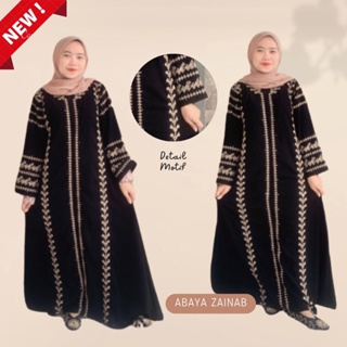 ใหม่ ชุดเดรสแม็กซี่ ปักลาย Abaya Gamis Saudi Arabia Zephy Turkey Umrah Dubai สไตล์อินเดีย สําหรับผู้หญิง