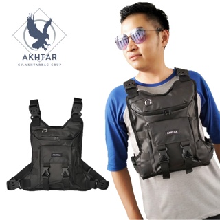 Akhtar CHEST BAG TACTICAL CHEST BAG ผู้ชาย ผู้หญิง RIG BAG เทรนดี้กลางแจ้ง