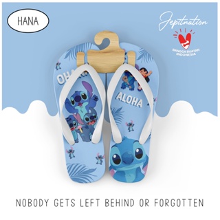 [Flip Flops] รองเท้าแตะฟองน้ํา ลําลอง ลาย Stitch Ohana เหมาะกับเดินชายหาด สําหรับผู้หญิง และผู้ใหญ่