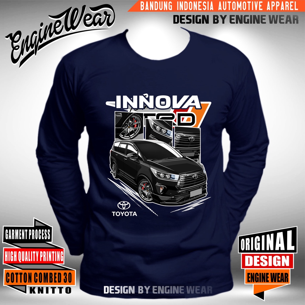 เสื้อยืด-พิมพ์ลายรถยนต์-toyota-kijang-innova-jdm-innova-htm-enginewear