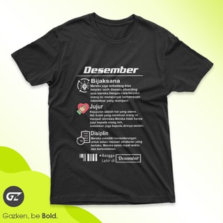 Gazken เสื้อยืด พิมพ์ลาย Proud To Be Born In December This Is The Characteristics Of Unique สําหรับเด็กแรกเกิด