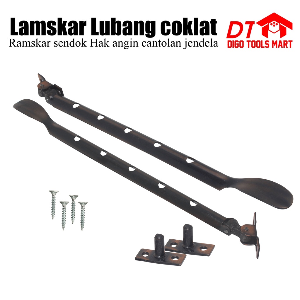 Lamskar Brown hole ช้อน Ramskar Wind ตะขอแขวนหน้าต่างขวา | Shopee Thailand