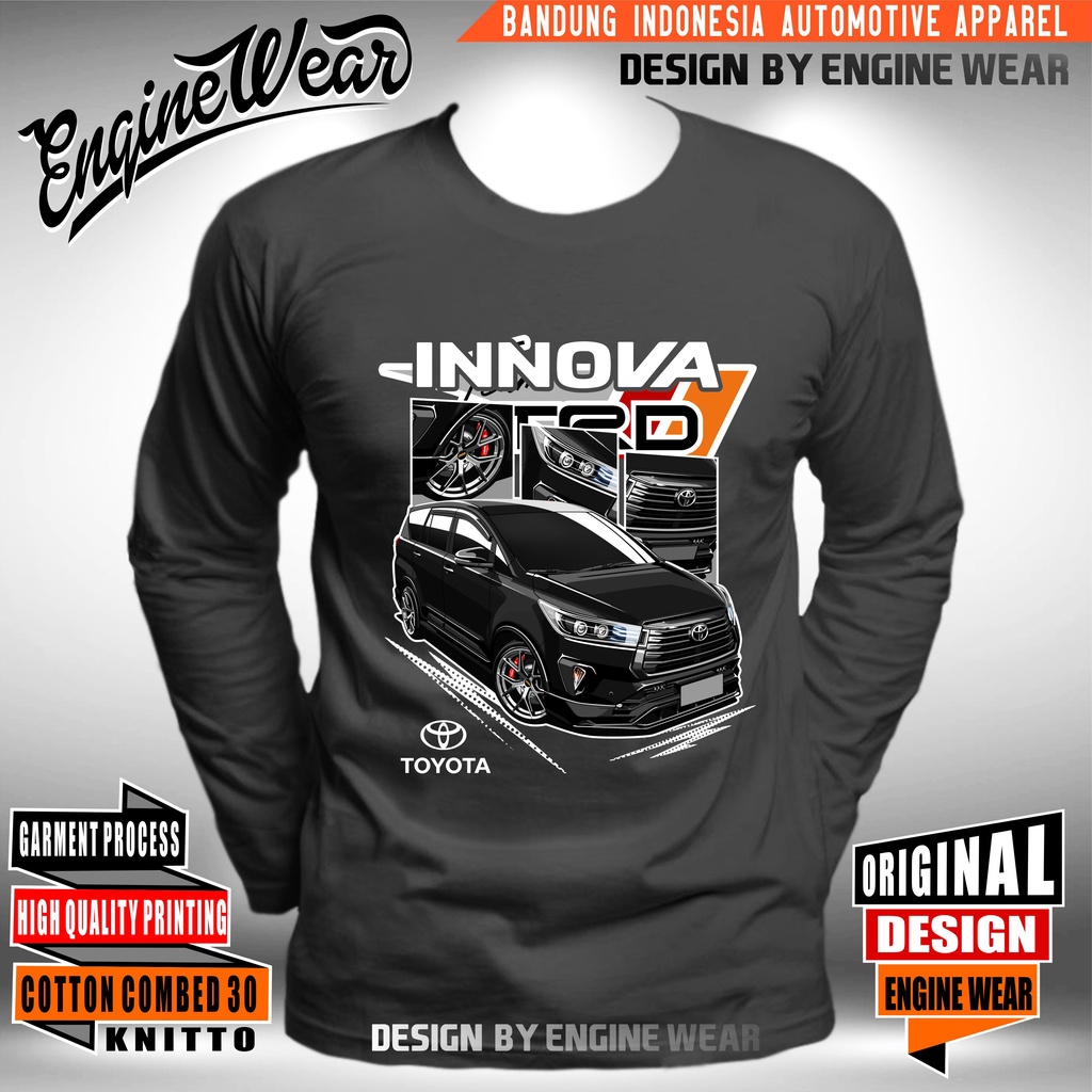 เสื้อยืด-พิมพ์ลายรถยนต์-toyota-kijang-innova-jdm-innova-htm-enginewear