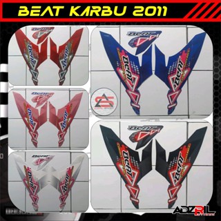 สติกเกอร์มาตรฐาน Honda BEAT KARBU 2011 STRIPING/Old BEAT คุณภาพโรงงาน ของแท้ BEAT Trim/Original STRIPING