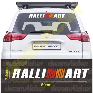 สติกเกอร์ Ralliart Ralliart Ralli Art สําหรับติดกระจกมองหลังรถยนต์