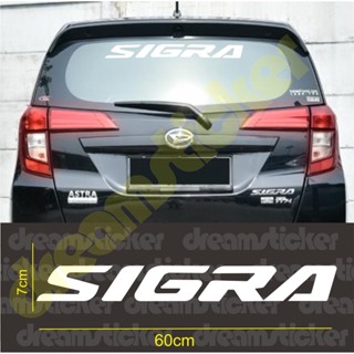 สติกเกอร์ ลาย Daihatsu Sigra สําหรับติดตกแต่งกระจกมองหลังรถยนต์