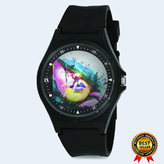 ใหม่ นาฬิกาข้อมือ UNISEX GRAPHIC ART STAINLESS สําหรับผู้ชาย ผู้หญิง  02