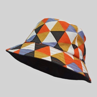 หมวกบักเก็ต ทรงสามเหลี่ยม สีส้ม สําหรับตกปลา Kpop