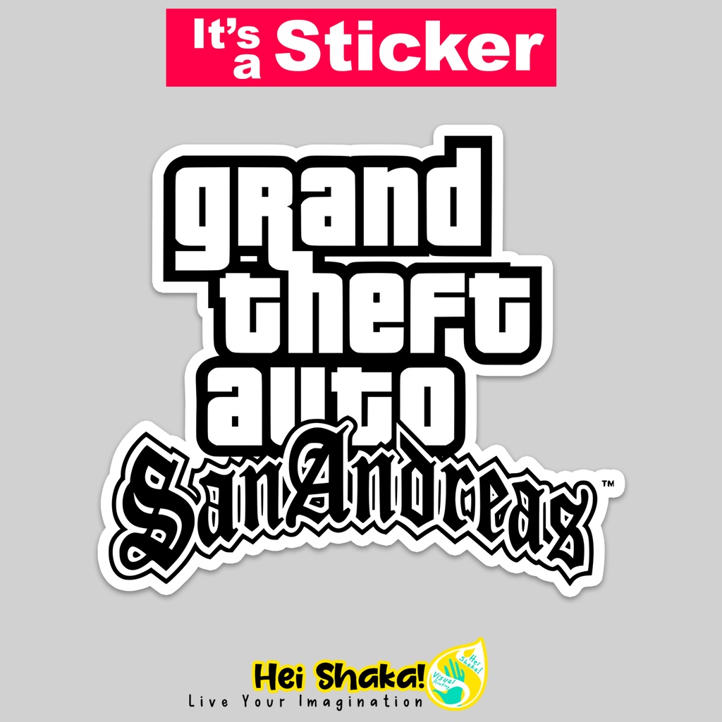 แผ่นสติกเกอร์ไวนิล-gta-grand-theft-auto-san-andreas-กันน้ํา-สําหรับติดตกแต่งเกมเมอร์