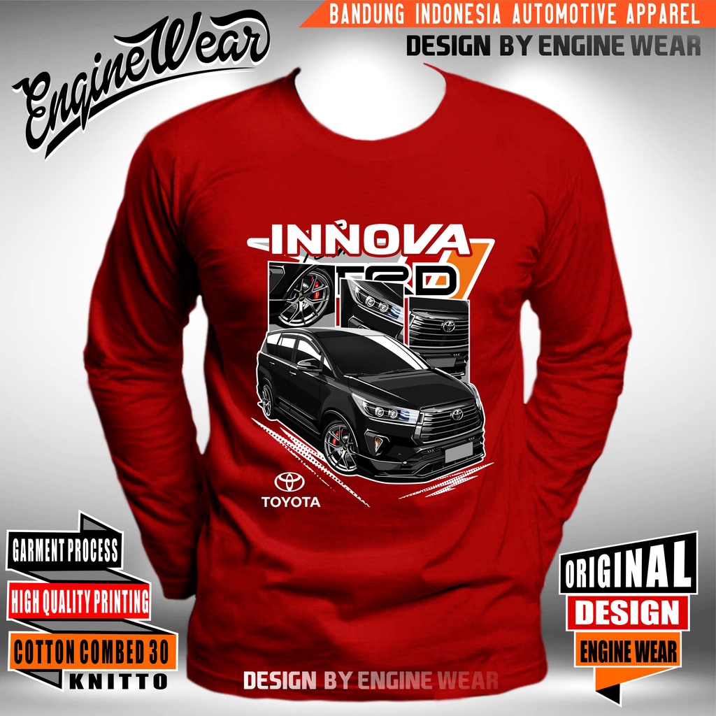 เสื้อยืด-พิมพ์ลายรถยนต์-toyota-kijang-innova-jdm-innova-htm-enginewear