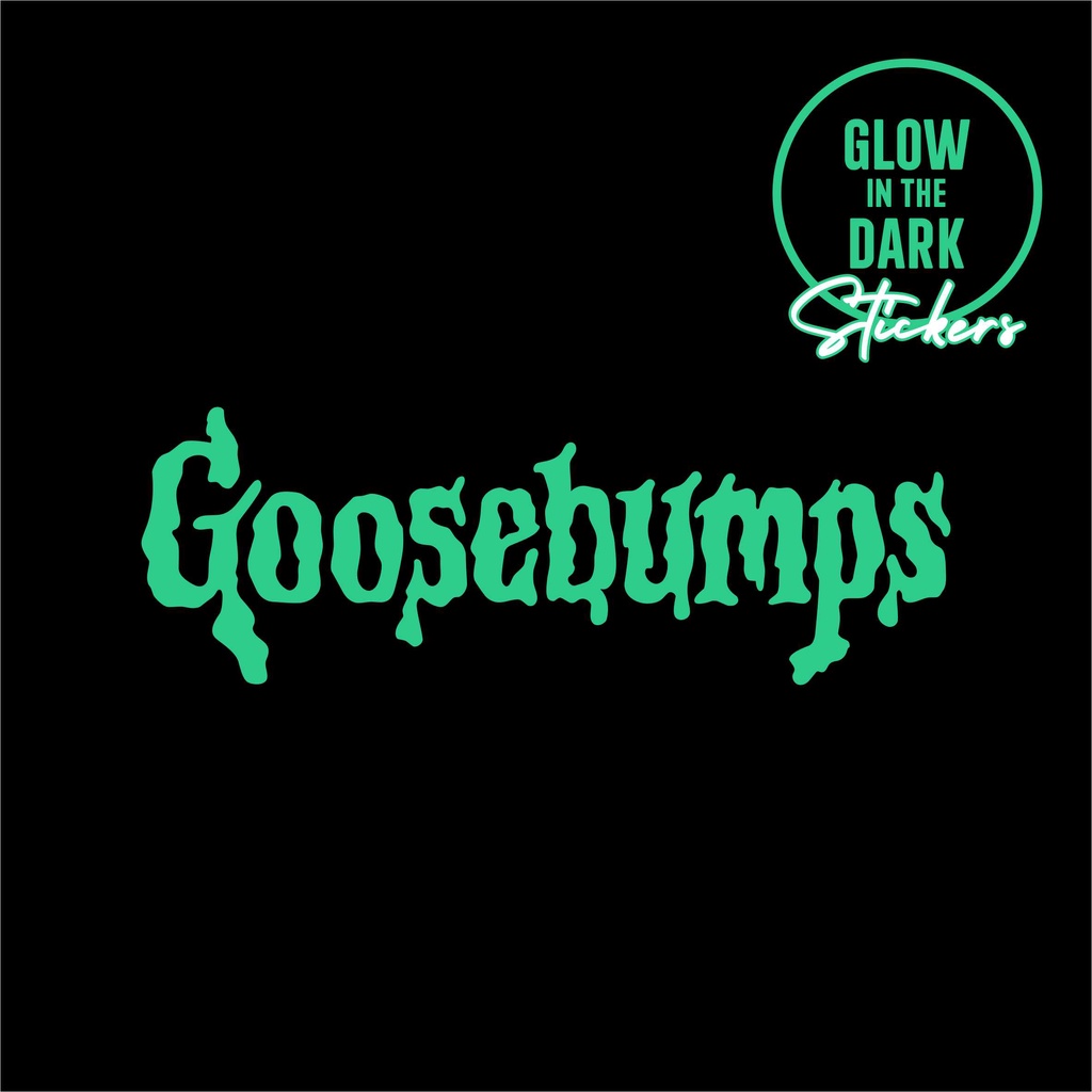 สติกเกอร์ไวนิล-ลายโลโก้-glow-in-the-dark-goosebumps-สําหรับติดตกแต่ง