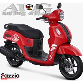 สติกเกอร์โลโก้ ลายโลโก้ FAZZIO JAPAN STICKER FAZZIO SC.186 สไตล์ญี่ปุ่น สําหรับตกแต่งรถจักรยานยนต์ การเขียน