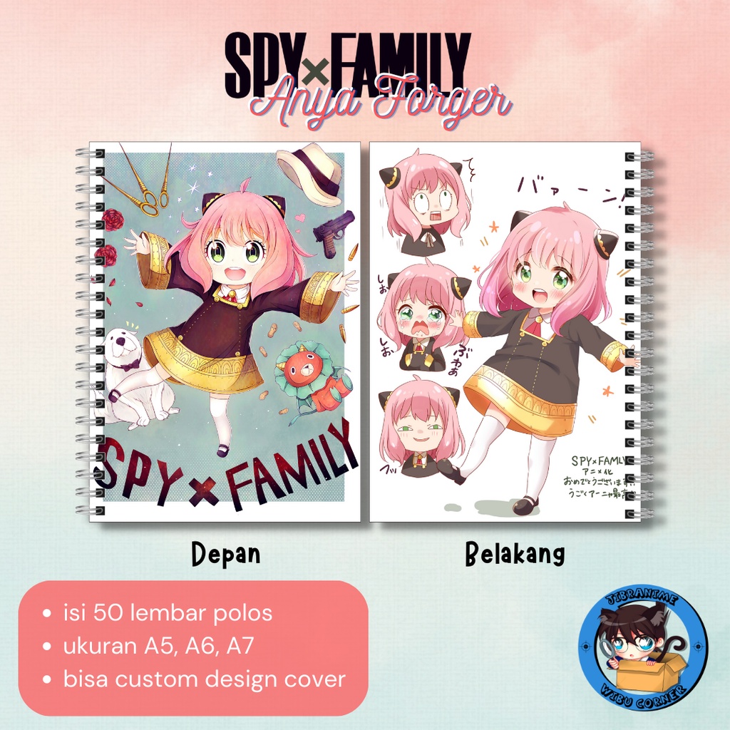 สมุดโน้ต spy x family note book Everya forger note book | Shopee Thailand