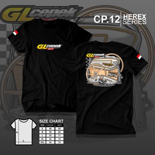 Kaos Racing gl 100 อุปกรณ์เสริมรถจักรยานยนต์ gl CEPEK - Kaos Men Distro Tiedye Style Motor cb gl mp tiger CP.12