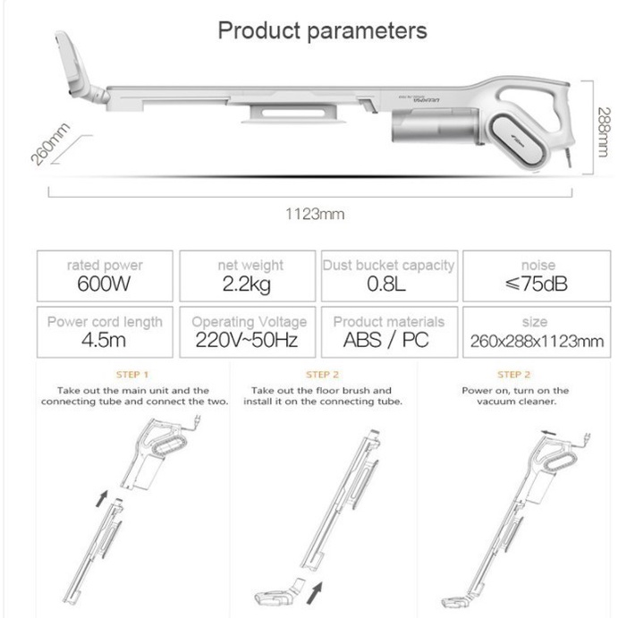 Deerma เครื่องดูดฝุ่น 2In1 Dx700 Dx700S Dx 700s Tp0134 Shopee Thailand