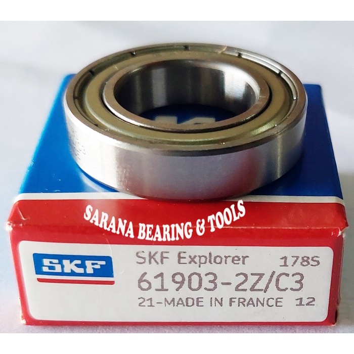 แบริ่ง 61903 6903-2Z C3 SKF | Shopee Thailand
