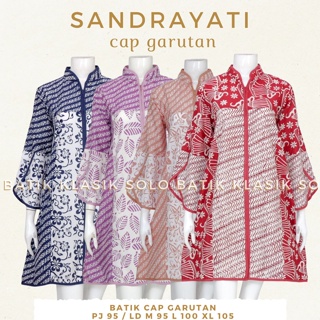 Sandrayati Tunic ผ้าบาติก แขนดอกทิวลิป ผ้าบาติก มะละกอ