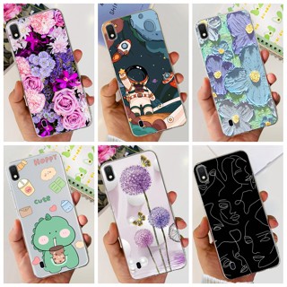 เคสซิลิโคนนิ่ม ลายดอกไม้ สําหรับ Samsung Galaxy A10 A20 A30 A20s A10s A70 Samsung A105F A107F