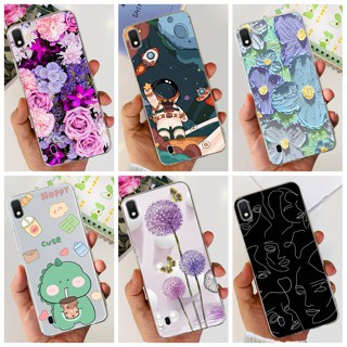 เคสซิลิโคนนิ่ม ลายดอกไม้ สําหรับ Samsung Galaxy A10 A20 A30 A20s A10s A70 Samsung A105F A107F