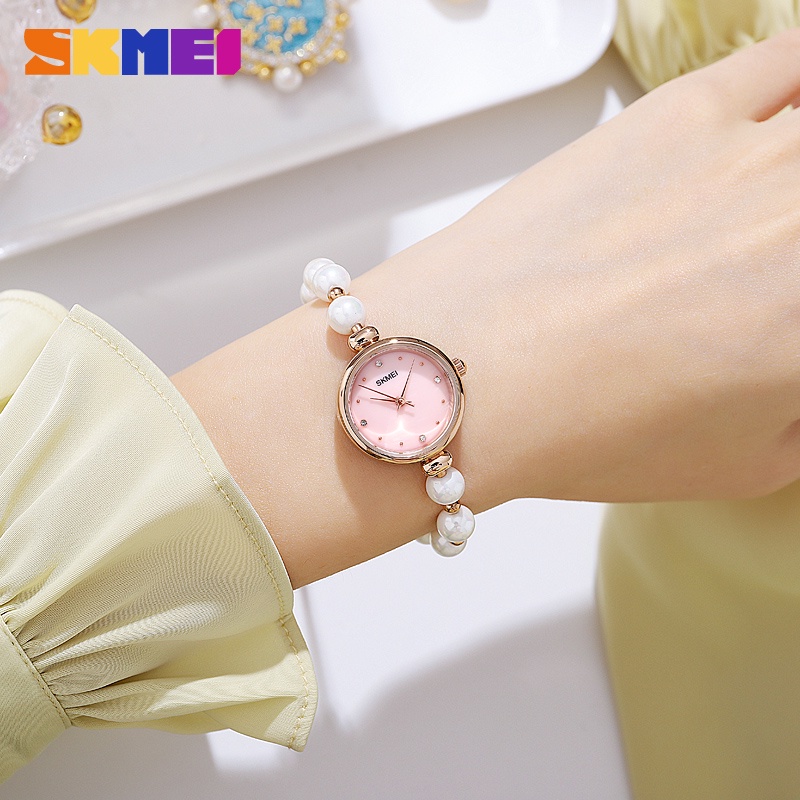 skmei-นาฬิกาข้อมือควอตซ์แฟชั่น-กันน้ํา-สไตล์โรแมนติก-หรูหรา-สําหรับผู้หญิง
