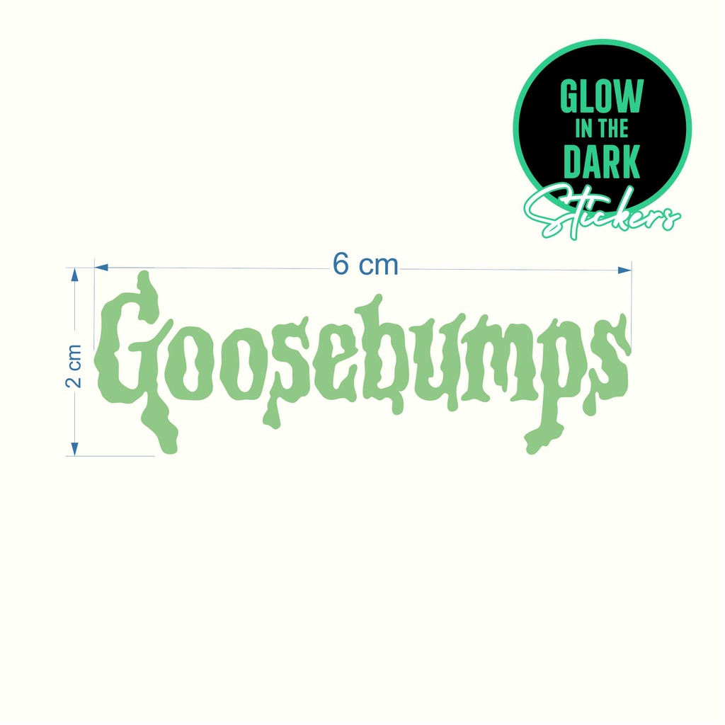 สติกเกอร์ไวนิล-ลายโลโก้-glow-in-the-dark-goosebumps-สําหรับติดตกแต่ง