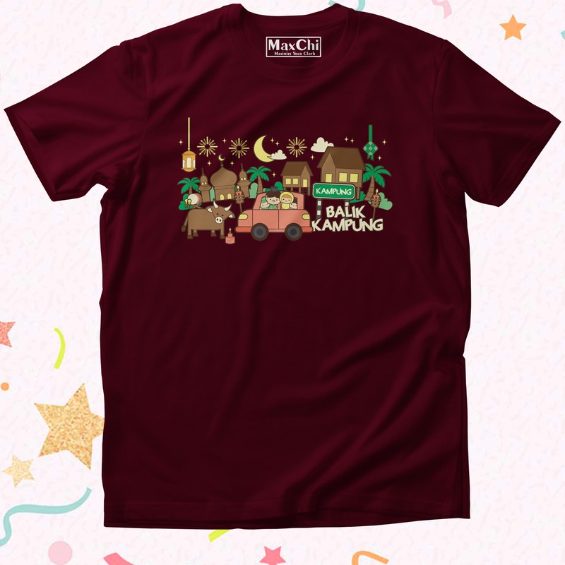 maxchi-เสื้อยืด-พิมพ์ลายหมู่บ้านมุสลิม-สําหรับวัยรุ่น-ผู้ใหญ่