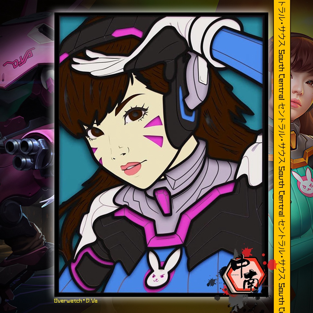 โปสเตอร์ Overwatch D.Va 3 มิติ หลายชั้น | Shopee Thailand