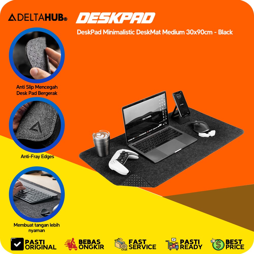 Deltahub แผ่นรองเมาส์ คีย์บอร์ดเล่นเกม แนวมินิมอล ขนาดกลาง Shopee