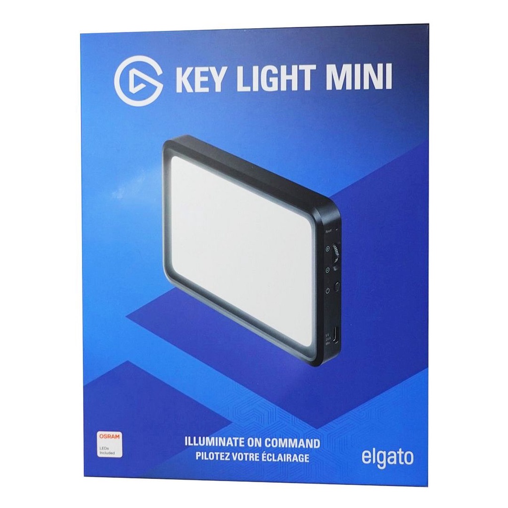 Elgato Key Light Mini (10LAD9901) Portable LED Panel, 800 Lumens