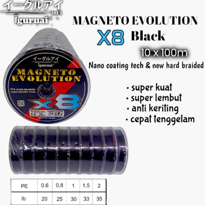 ส่งฟรี PE String IGURUAI MAGNETO EVOLUTION X8 BLACK MADE IN JAPAN Best ...