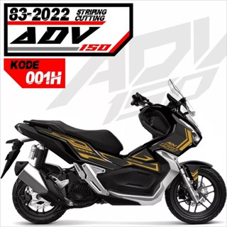 สติกเกอร์ตัดสติกเกอร์ ลายนูน สําหรับ honda adv 160 new Striping Variation adv 150 rim Sticker tankpad adv