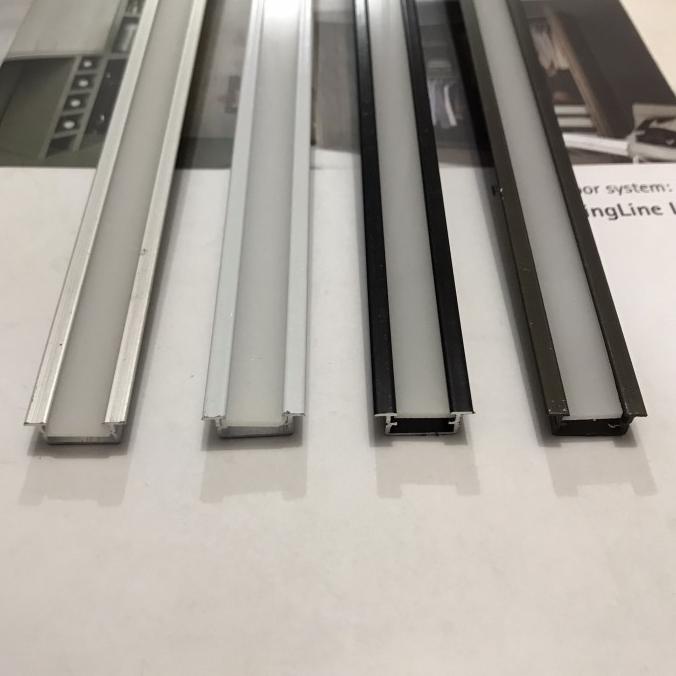 Hitam รายการรางตัด Led สําหรับไฟบ้าน Led Strip ไฟ, ฝาครอบอลูมิเนียมอะคร ...