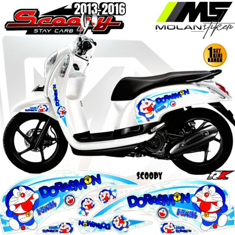 Decal สติกเกอร์ Striping Variation Scoopy Fi 2013-2016 Honda Scoopy Gen ...