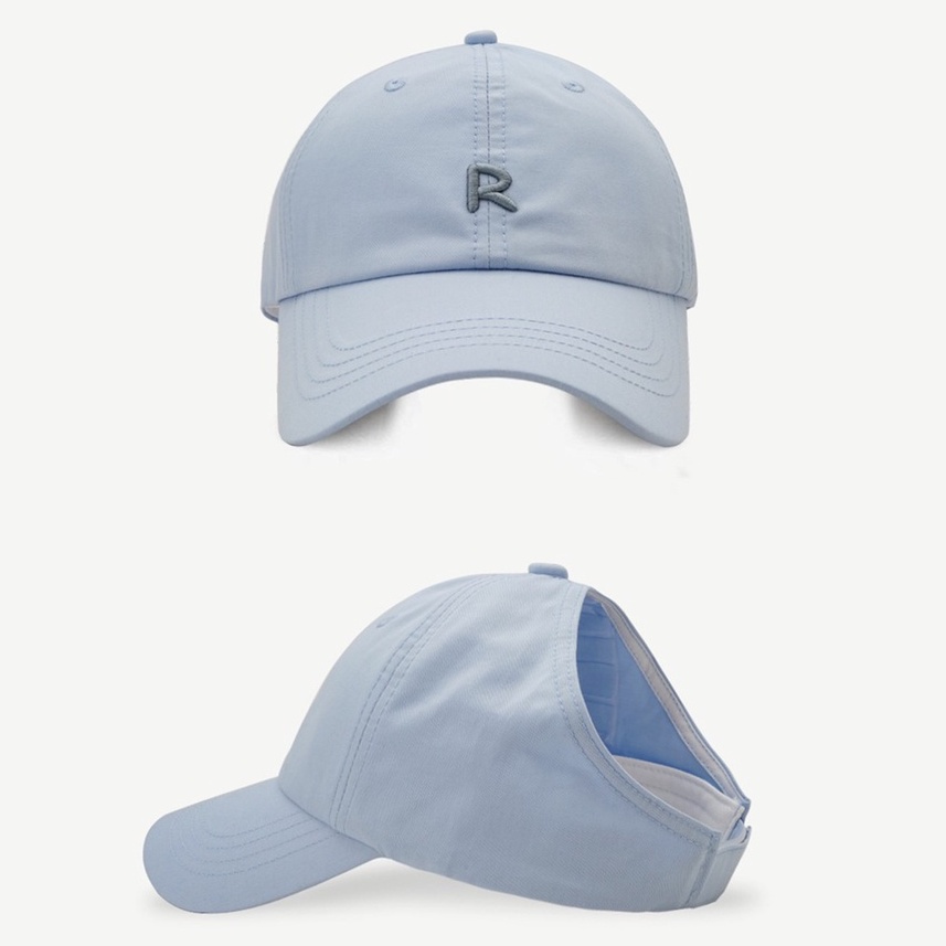 หมวกเบสบอล-ปักลายตัวอักษร-r-เหมาะกับฤดูร้อน-สไตล์เกาหลี-สําหรับผู้หญิง
