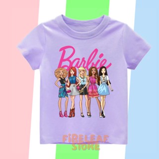 เสื้อยืด พิมพ์ลาย BARBIE พรีเมี่ยม สําหรับเด็ก