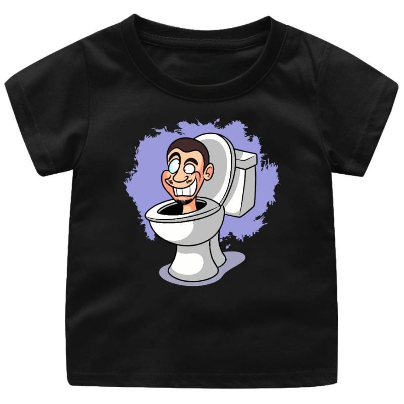 เสื้อยืด-พิมพ์ลาย-skibidy-toilet-สําหรับเด็กอายุ-1-12-ปี
