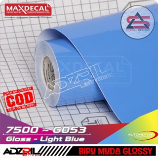 ขายดีที่สุด!! Maxdecal สีฟ้าอ่อน (สีฟ้าอ่อน) 7500- G053 / ร่างรถจักรยานยนต์ / ร่างรถ / ร่างพิพิธภัณฑ์สัตว์น้ํา / สติกเกอร์มันวาว / สติกเกอร์มันวาว / สติกเกอร์กันรอยขีดข่วน / สติกเกอร์สีฟ้าอ่อน / สติกเกอร์สีน้ําเงิน / สติกเกอร์โลหะรูปลอกม้วนตัวถัง