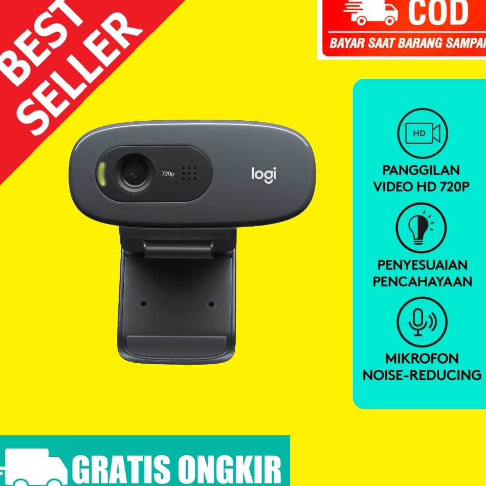 ใหม่ กล้องเว็บแคม LOGITECH C270 HD C 270 c270i 720P รับประกันของแท้ A7B ...