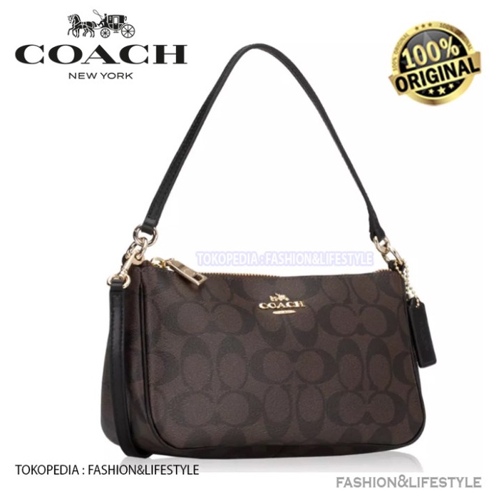 G000d QUALITY (ของแท้ 100) COACH BAGS OUTLET SIGNATURE TOP HANDLE