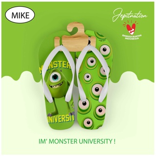 [Flip Flops] Monster University Wazowski รองเท้าแตะชายหาด ฟองน้ํา ไม่ใช่ยาง สําหรับผู้หญิง ผู้ชาย