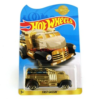 Hot Wheels โมเดลรถบรรทุก รถถัง โลหะผสม สีทอง GJJ82