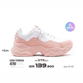 Putih MERAH [Import] 37-40 Aurora Pink Pastel Pink White Pastel - รองเท้าผ้าใบลําลอง สําหรับผู้ชาย ผู้หญิง เหมาะกับการเล่นกีฬา