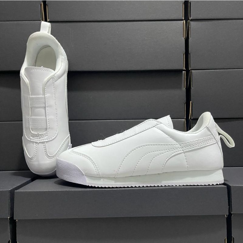 putih-รองเท้าผ้าใบ-แบบสวม-สําหรับผู้ชาย-ไม่มีเชือกผูก-รองเท้าสลิปเปอร์-สีขาว-แบบเรียบ-สําหรับผู้ชาย-ขนาด-39-44-นําเข้าจากเวียดนาม-ฟรีถุงเท้า