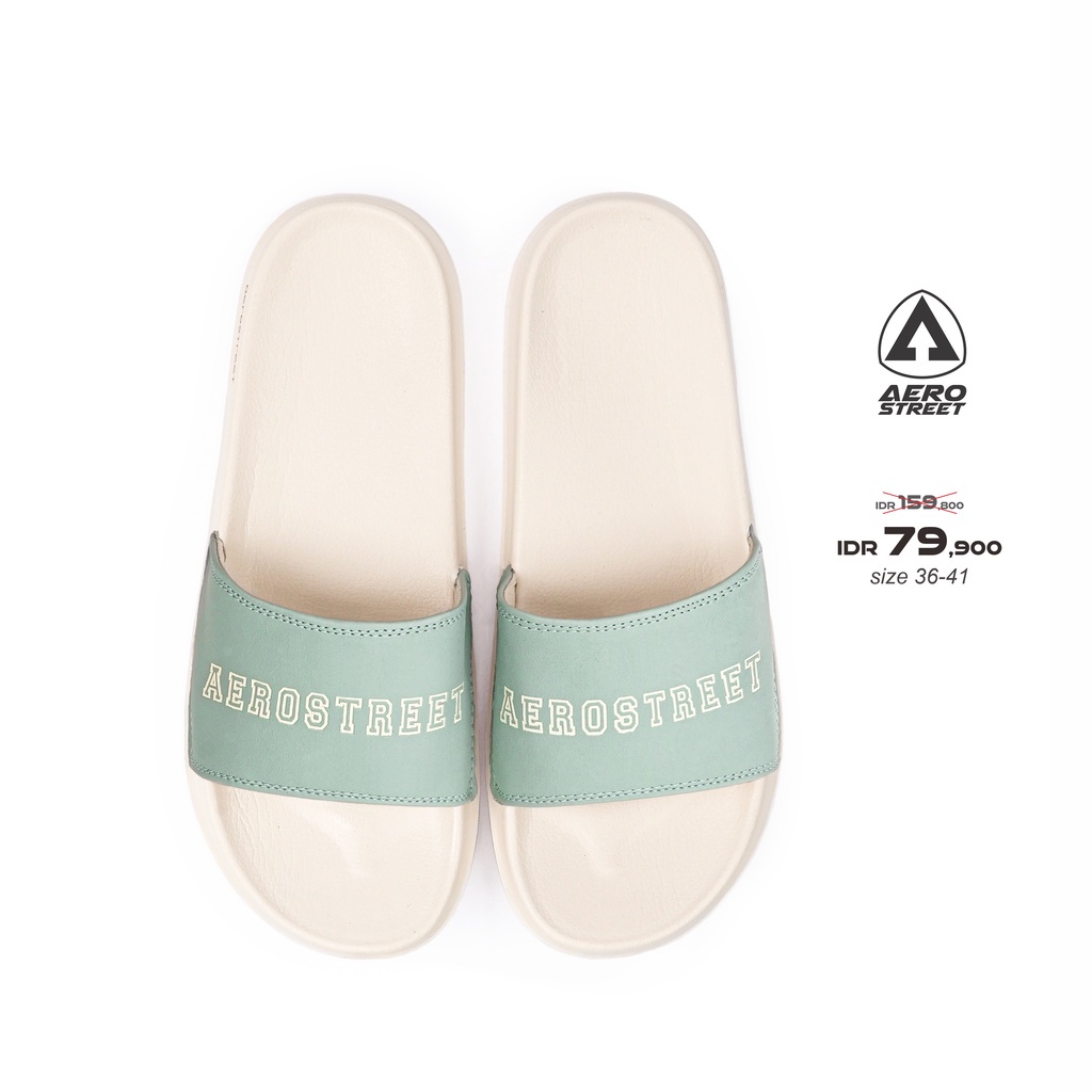 hijau-ใหม่-36-41-celine-รองเท้าแตะสลิปออน-สีเขียวธรรมชาติ-babaa