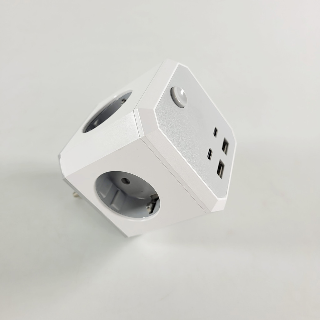 ซ็อกเก็ต 8 in 1 USB Type C Port Cube Wall Socket Extension | Shopee ...