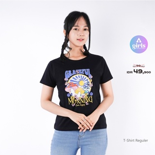 เสื้อยืด ลาย Nisaka Kaos สีดํา 1BA01