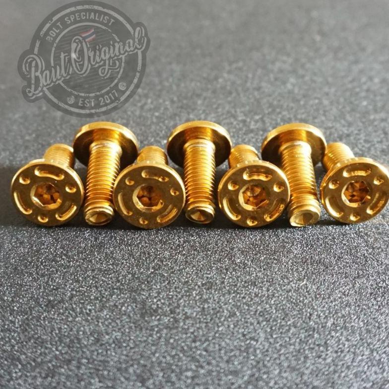 ใหม่สแตนเลสสตีล Probolt Disc Bolts ด้ายทอง Spot Thread รุ่น 12 Honda ...